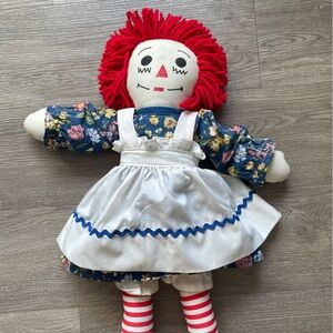 Vintage Handmade Raggedy Ann Doll 19"